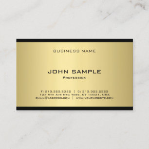 Creative Gold Kijk Professional Moderne Sjabloon Visitekaartje
