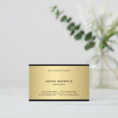 Creative Gold Kijk Professional Moderne Sjabloon Visitekaartje (Staand voorkant)