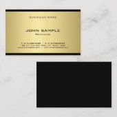 Creative Gold Kijk Professional Moderne Sjabloon Visitekaartje (Voorkant / Achterkant)