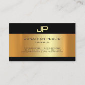 Creative Gold Light Shadow Moderne Aesthetische Lu Visitekaartje (Voorkant)