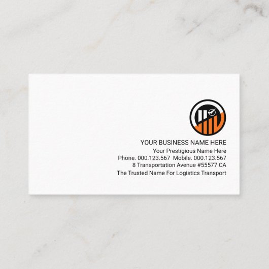 Creative Gold Logistic Services-pictogram Visitekaartje (Achterkant)
