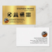 Creative Gold Logistic Services-pictogram Visitekaartje (Voorkant / Achterkant)