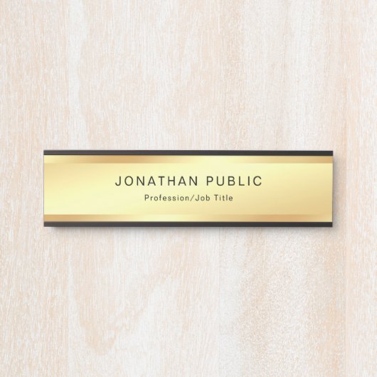 Creative Gold-look Glamoureus Professional Modern Deurbordje (Voorkant)