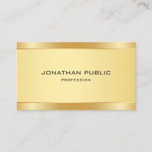 Creative Gold Modern Minimalist Sjabloon Elegant Visitekaartje