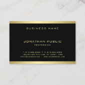 Creative Gold Monogrammed Plain Modern Elegant Visitekaartje (Achterkant)