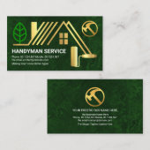 Creative Gold Rooftop Rollerpenseel Bouw Visitekaartje (Voorkant / Achterkant)