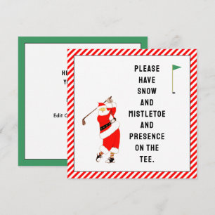 Creative Golf Kerst Kaart