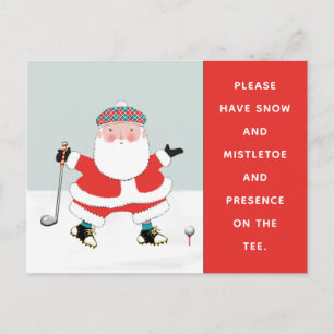 Creative Golf-kerstfeestdag Briefkaart