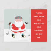Creative Golf-kerstfeestdag Briefkaart (Voorkant)