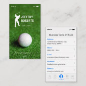 Creative Golfer Golf Coach Visitekaartje (Voorkant / Achterkant)