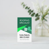 Creative Green Energy Rooftop Builder Visitekaartje (Staand voorkant)