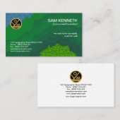 Creative Green Forest Topography Conservationist Visitekaartje (Voorkant / Achterkant)