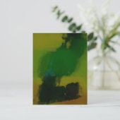 Creative Green Yellow Abstract Briefkaart (Staand voorkant)