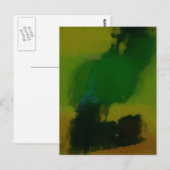Creative Green Yellow Abstract Briefkaart (Voorkant / Achterkant)