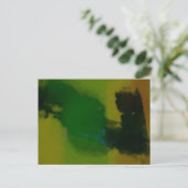 Creative Green Yellow Abstract Briefkaart (Staand voorkant)
