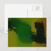 Creative Green Yellow Abstract Briefkaart (Voorkant / Achterkant)