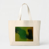 Creative Green Yellow Abstract Grote Tote Bag (Voorkant)