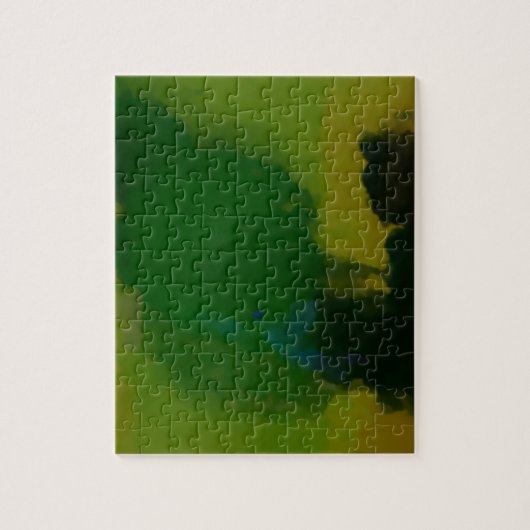 Creative Green Yellow Abstract Legpuzzel (Verticaal)