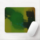 Creative Green Yellow Abstract Muismat (Met muis)