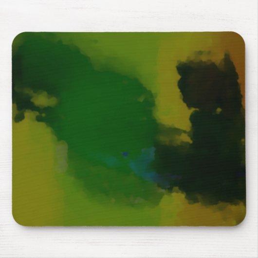 Creative Green Yellow Abstract Muismat (Voorkant)
