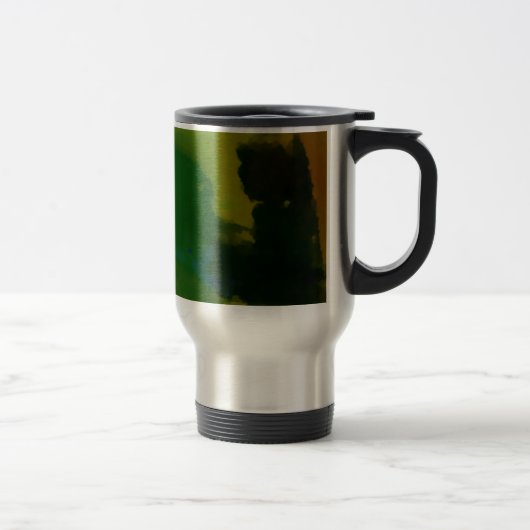 Creative Green Yellow Abstract Reisbeker (Rechts)
