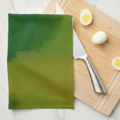 Creative Green Yellow Abstract Theedoek (Quarter Fold)