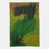 Creative Green Yellow Abstract Theedoek (Verticaal)