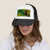 Creative Green Yellow Abstract Trucker Pet (In situ)