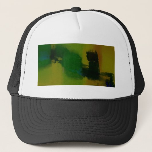 Creative Green Yellow Abstract Trucker Pet (Voorkant)
