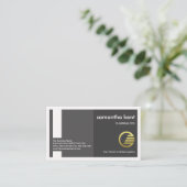 Creative Grey Column Box Lijst Founder CEO Visitekaartje (Staand voorkant)