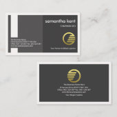 Creative Grey Column Box Lijst Founder CEO Visitekaartje (Voorkant / Achterkant)