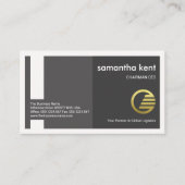 Creative Grey Column Box Lijst Founder CEO Visitekaartje (Voorkant)