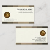 Creative Grey Shade Panels Career Headhunter Visitekaartje (Voorkant / Achterkant)