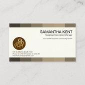 Creative Grey Shade Panels Career Headhunter Visitekaartje (Voorkant)