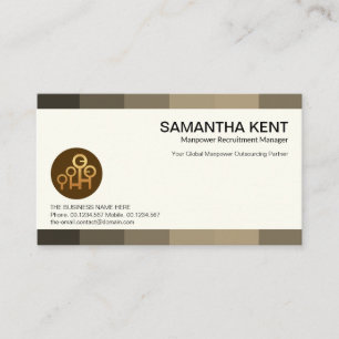 Creative Grey Shade Panels Career Headhunter Visitekaartje