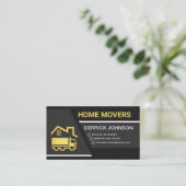 Creative Grey Trapezium Lagen Home Movers Visitekaartje (Staand voorkant)