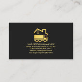 Creative Grey Trapezium Lagen Home Movers Visitekaartje (Achterkant)