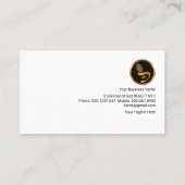 Creative Guitar Gold Sound Hole Musician Visitekaartje (Achterkant)