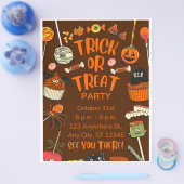 Creative Halloween Trick or treat Flyer (Enkel)