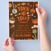 Creative Halloween Trick or treat Flyer (Hand)