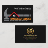 Creative Hammer Rooftop Handyman Tools Contractor Visitekaartje (Voorkant / Achterkant)