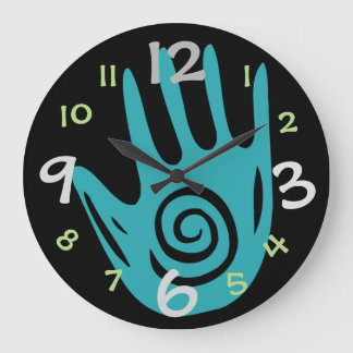 Creative Hand Wall-klok voor Art/Craft Room Grote Klok