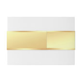 Creative Handgeschreven Manuscript Tekst Faux Gold Uitnodigingen Wikkel (Achterkant Voorbeeld)