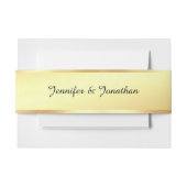 Creative Handgeschreven Manuscript Tekst Faux Gold Uitnodigingen Wikkel (Voorkant Voorbeeld)