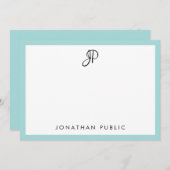 Creative handgeschreven minimalistische Sjabloon v (Voorkant / Achterkant)