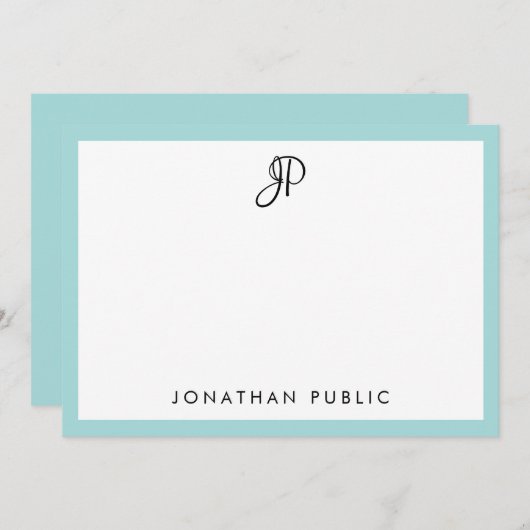 Creative handgeschreven minimalistische Sjabloon v (Voorkant / Achterkant)