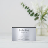 Creative handgeschreven Silver Calligrafie van het Visitekaartje (Staand voorkant)