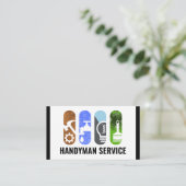 Creative Handyman-gereedschapspanelen Visitekaartje (Staand voorkant)