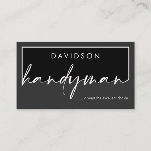 Creative Handyman Signage Frame Visitekaartje (Voorkant)
