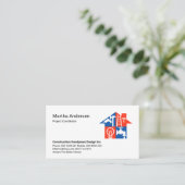 Creative Handyman Tools Building Roof Visitekaartje (Staand voorkant)